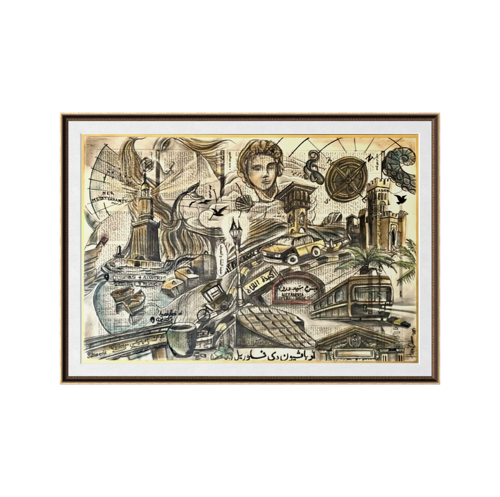 Alexandria on Newspaper (sold)