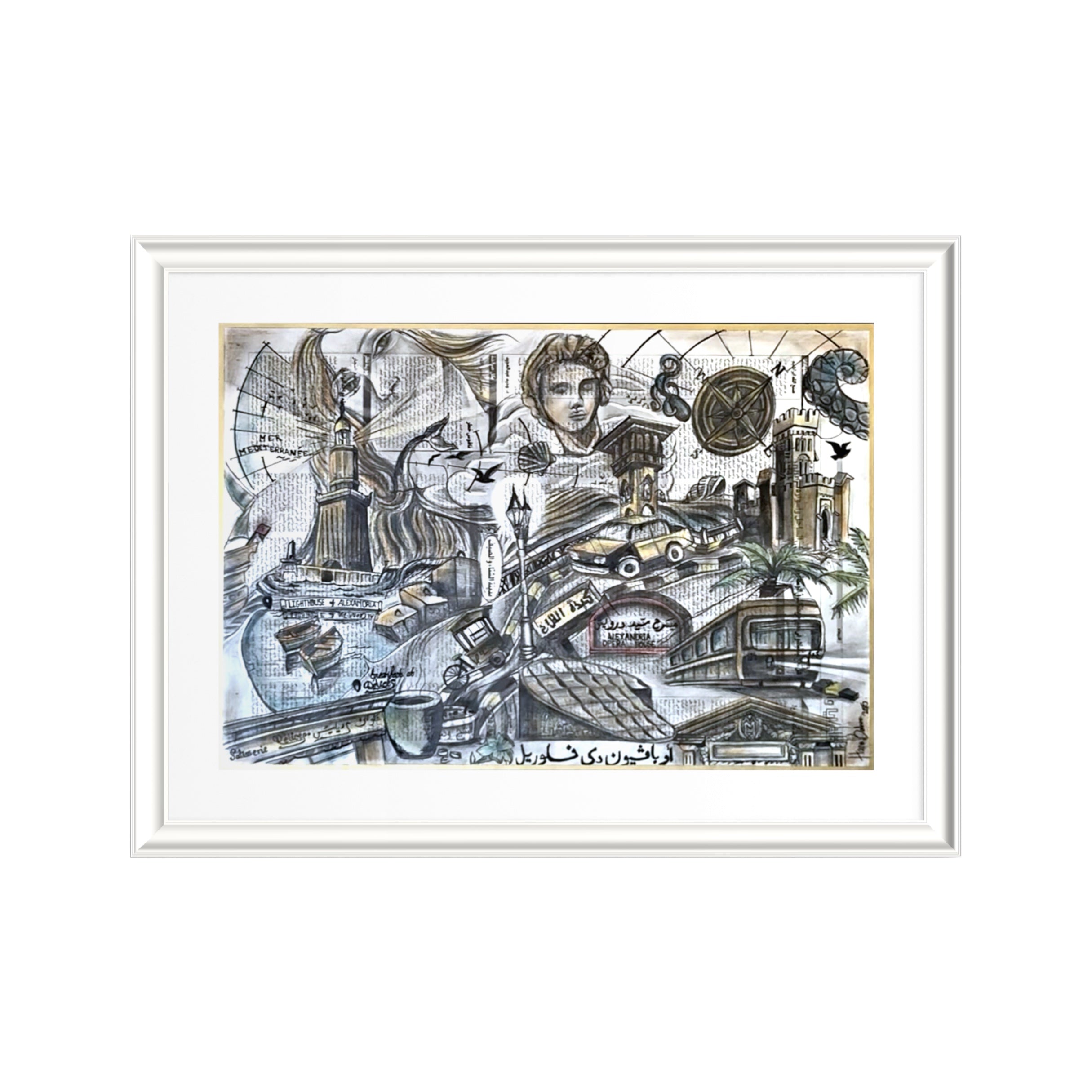 Alexandria on Newspaper (sold)